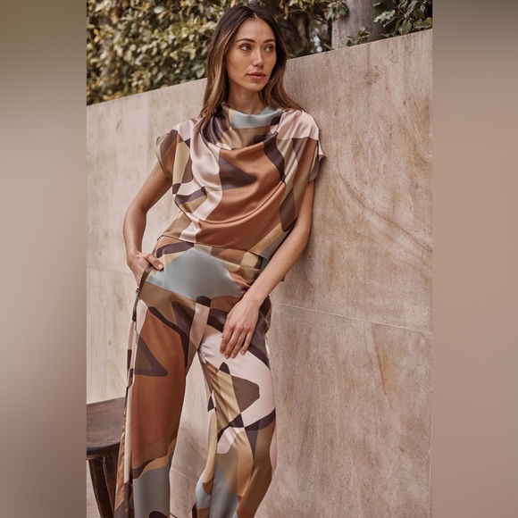 Misa Los Angeles- Izzie Pant- in Desert Abstract Print - Picture 1 of 5